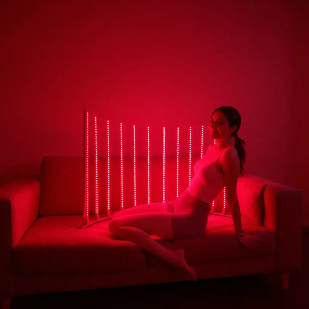 after use full-body red light therapy lamp